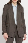 Lyssé Robin Ponte Blazer In Cambridge Chevron In Cambridge Chevron