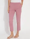 Lyssé Rosalie Crop Trouser In Mauve Haze In Multi