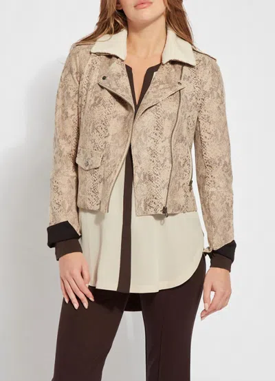 Lyssé Rosalind Detachable Collar Jacket In Tan In Beige