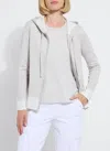 Lyssé Rowan Knit Zipped Hoodie Without Logo In Gray