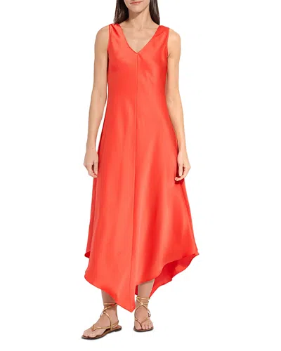 Lyssé Lysse Sakura Satin Handkerchief Maxi Dress In Orange