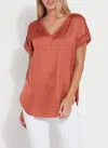 Lyssé Santorini Top In Red