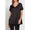 Lyssé Lysse Santorini V-neck Top In Black