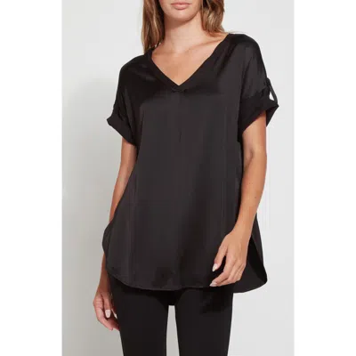 Lyssé Lysse Santorini V-neck Top In Black