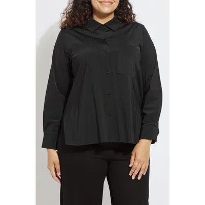 Lyssé Lysse Schiffer 2.0 Microfiber Button-up Shirt In Black
