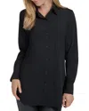 Lyssé Plus Size Schiffer Button-down Shirt In Black