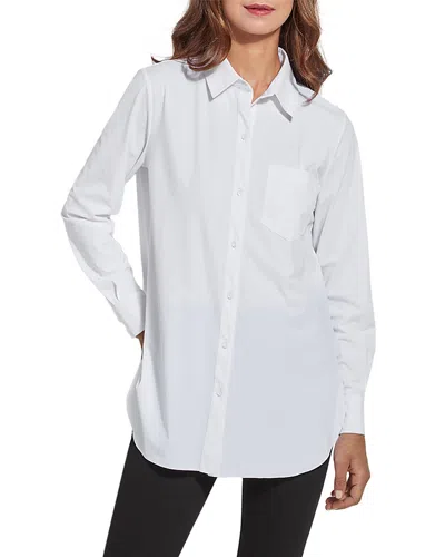 LYSSÉ SCHIFFER LONG SLEEVE BUTTON DOWN TOP,23-1470-M3