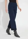 Lyssé Scout Cuffed Cargo Jeans In Indigo In Multi