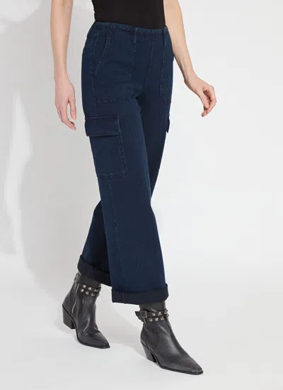 Lyssé Scout Hi Waist Cuffed Cargo (curvy, 27.5" Inseam) In Purple