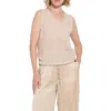 Lyssé Bria Sequin V-neck Sleeveless Sweater