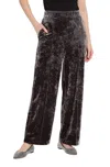 Lyssé Shay Crushed Velvet Suit Pant In Gray Ash In Multi