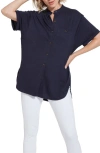 Lyssé Lysse Leah Short Sleeve Top In True Navy