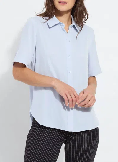 Lyssé Short Sleeve Parker In Ciel In Blue