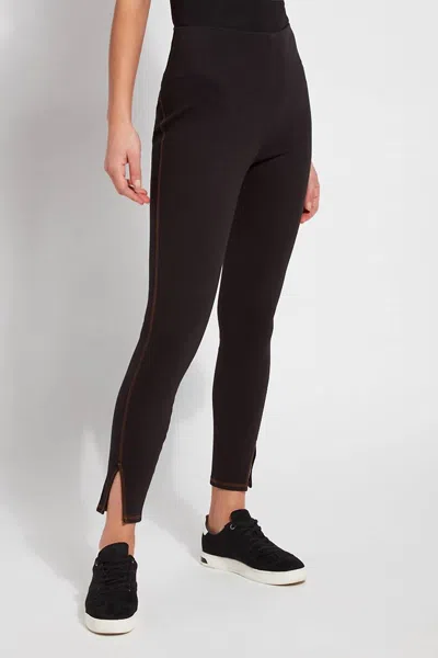 Lyssé Side Slit Denim In Black