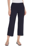 Lyssé Sienna Wide Leg Crop Pant In True Navy In Navy