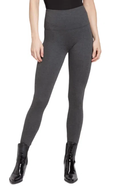 Lyssé Signature Center Seam Legging In Charcoal In Pink