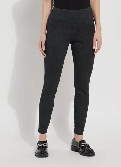 Lyssé Signature Legging- Mouline Lines (29" Inseam) In Black