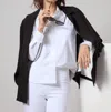 Lyssé Sofia Button Down In White In White