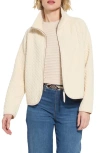 Lyssé Sol Quilted Cable Jacket In White