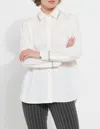 Lyssé Stasia Micro Beaded Shirt In Off White In White