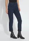 Lyssé Studded High Rise Skinny Jeans In Indigo In Black