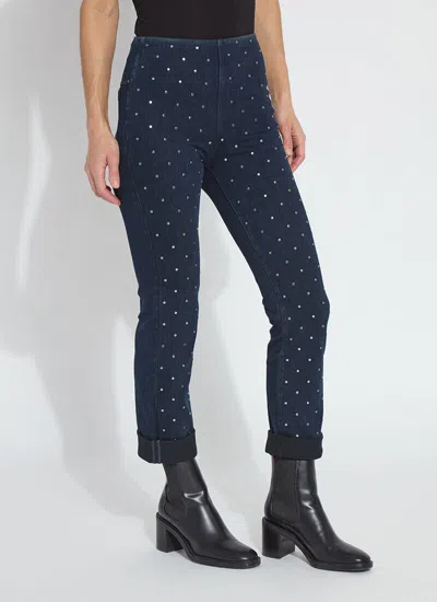 Lyssé Studded Boyfriend Denim Curvy In Black