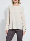 Lyssé Talita French Cuff Blouse In Neutral