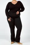 Lyssé Tara Bootcut Legging In Black In Black