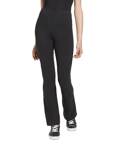 Lyssé Tara Cotton Stretch Bootcut Pants In Black