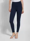 Lyssé Taylor Seamed Legging (28" Inseam) In Blue