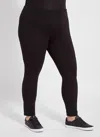 Lyssé Flattering Cotton Crop Legging Curvy In Black