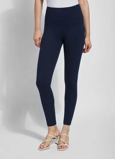 Lyssé Taylor Seamed Legging Curvy In Blue