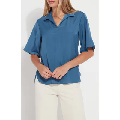 Lyssé Lysse Telia Flutter Sleeve Top In Black