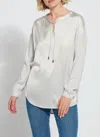 Lyssé Terra Pullover Top In Grey
