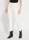 Lyssé Textured Leather Legging (28.5" Inseam) In White