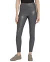 Lyssé Lysse Textured Leather Legging In Gray