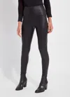 Lyssé Textured Leather Legging (plus Size, 28.5" Inseam) In Black