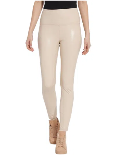 Lyssé Textured Leather Leggings In Bisque In Neutral