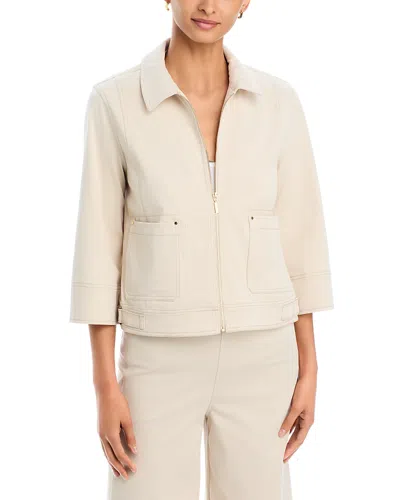 Lyssé Nylah Detail Crop Jacket In Neutral
