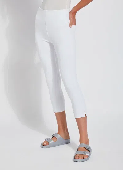 Lyssé Toothpick Capri In White