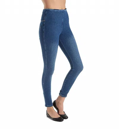 Lyssé Toothpick Denim Leggings In Lapis Wash In Multi