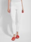 Lyssé Toothpick Denim Leggings In White In White