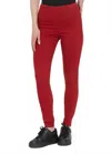 Lyssé Toothpick Denim Pant In Matte Red