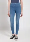 Lyssé Toothpick Denim Leggings In Mid Wash In Blue