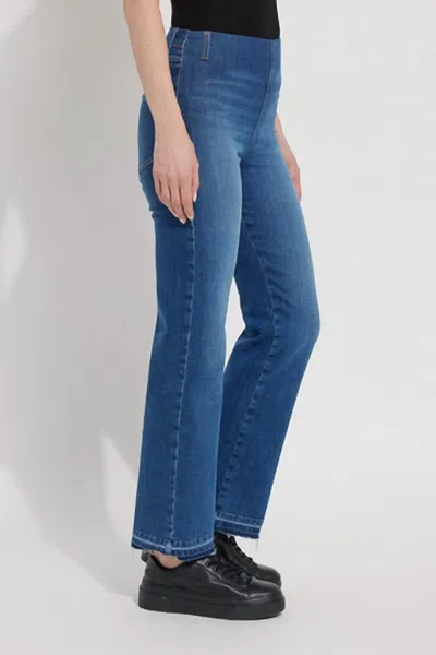 Lyssé Ankle Baby Denim Bootcut Jean In Authentic Mid Wash In Blue