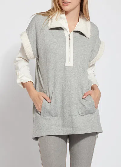 Lyssé Tranquil Sleeveless Sweatshirt In Grey