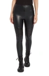 Lyssé Tudor Faux Leather Legging (28.5" Inseam) In Black