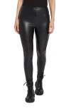 Lyssé Tudor Faux Leather Legging (28.5" Inseam) In Black