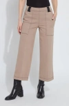 Lyssé Lysse Valerie Crop Wide Leg Knit Jeans In Pink