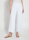 Lyssé Erin High Waist Ankle Wide Leg Jeans In White